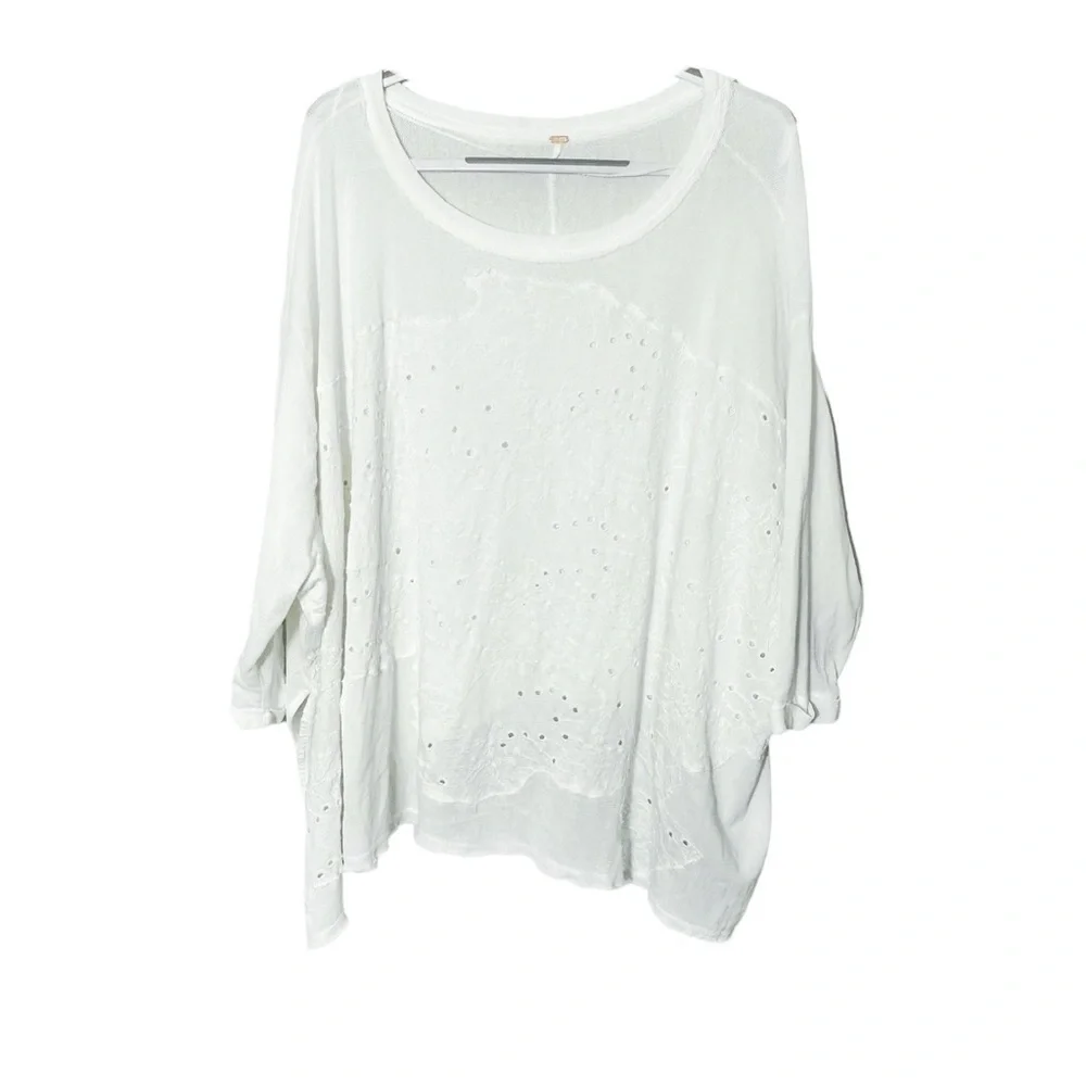 Free People Palm Tree Dreams Oversized Knit Top